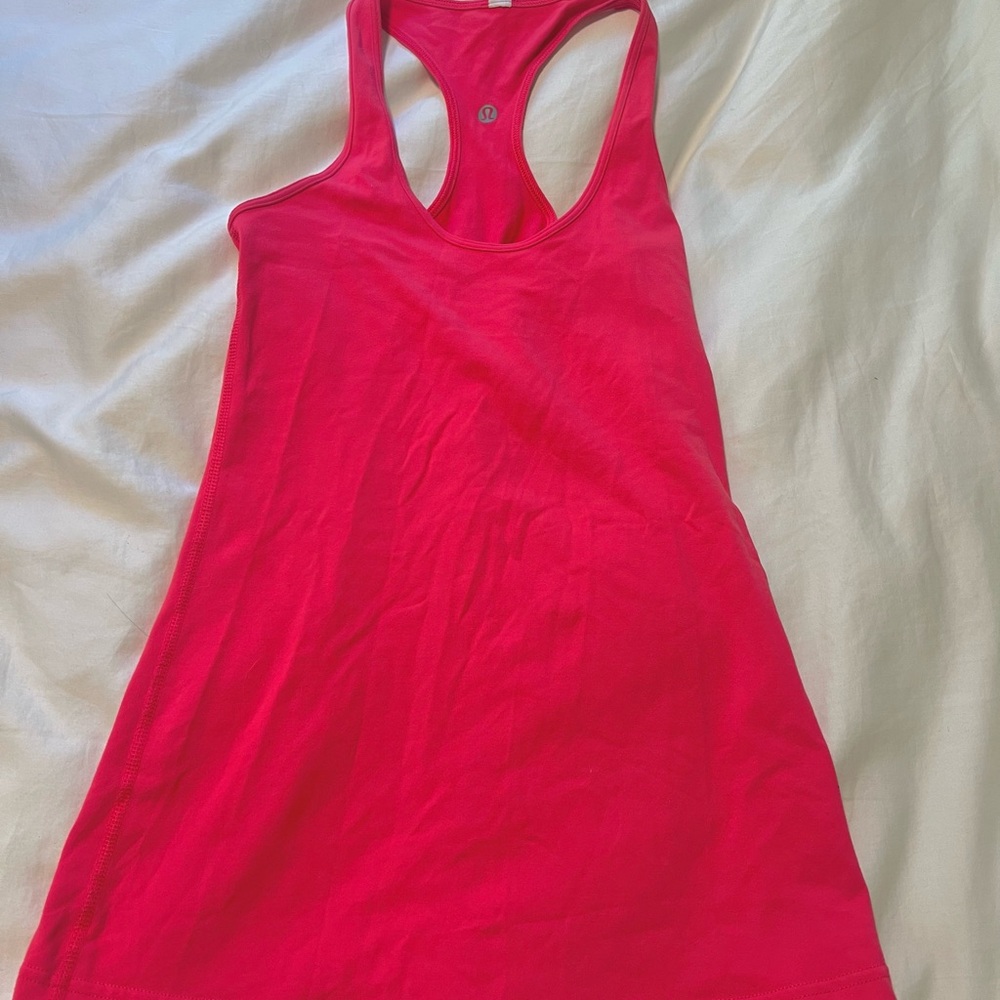 Lululemon Pink Racerback Tank Top